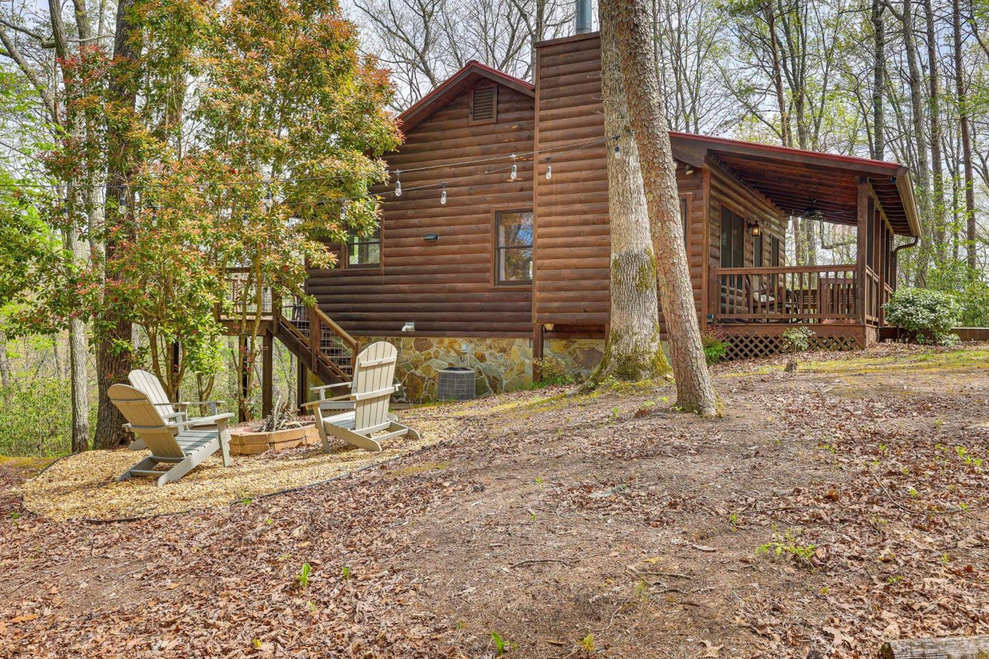 Cozy Cabin In Private Location With Hot Tub And Grill! Blue Ridge Luaran gambar